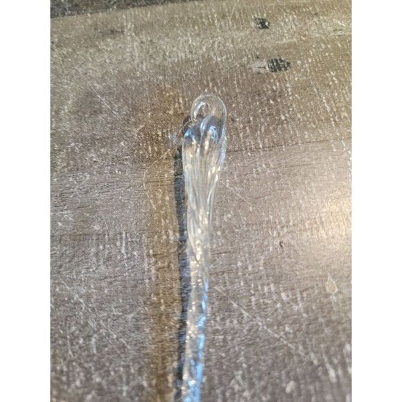 Twisted ice icicle acrylic ornament Xmas decor - Picture 2 of 4